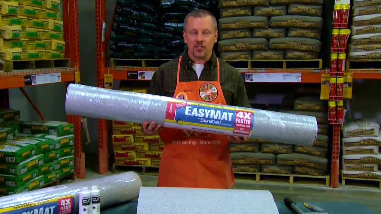 EasyMat Tile and Stone Underlayment for Pros - The Home Depot