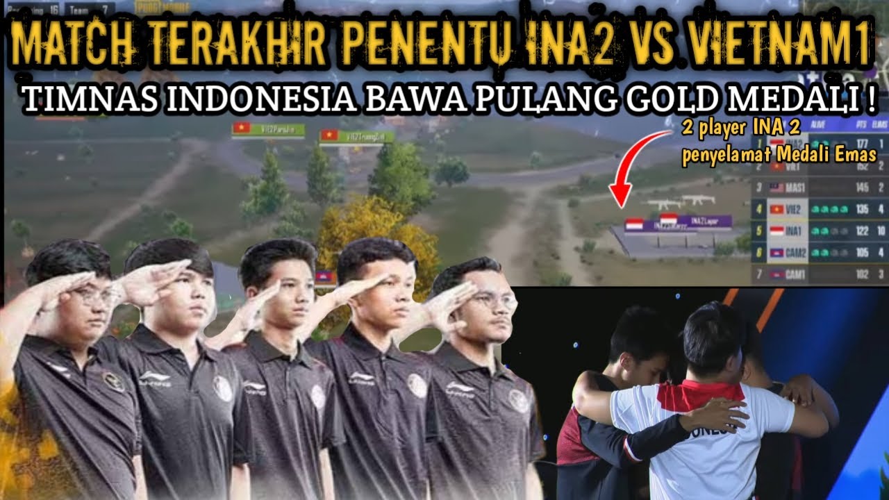 DETIK-DETIK TIM INDONESIA MENDAPATKAN MEDALI EMAS DI SEA GAMES 2023 | Pubg Mobile