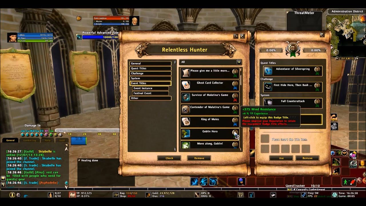 Runes of Magic - Title Training Tutorial
