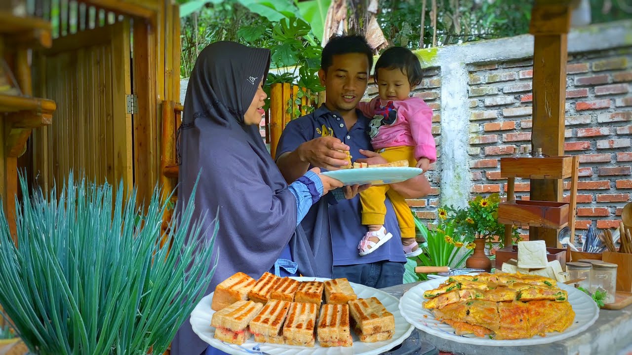 Жизнь в деревне | Сбор зеленого лука, наслаждение вкуснейшими яичными мартабаками и тостами