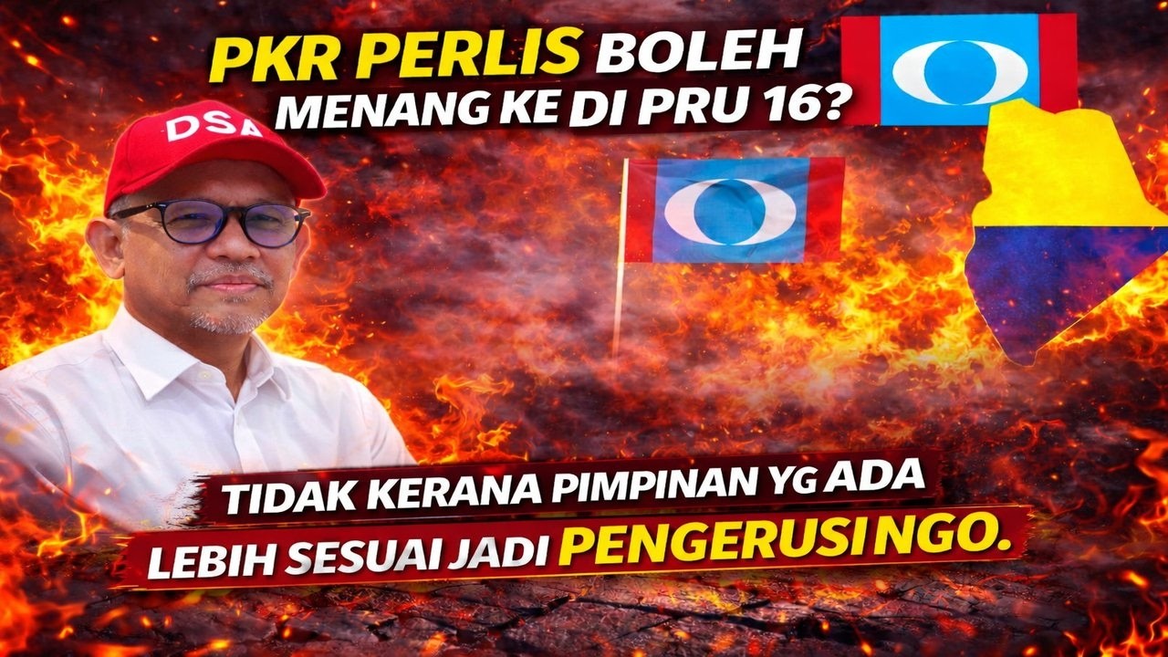 PKR Perlis boleh menang ke di PRU 16? Tidak kerana Pimpinan yg ada lebih sesuai jadi pengerusi NGO 
