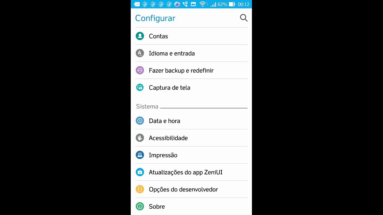 Como mostrar toque na tela do celular