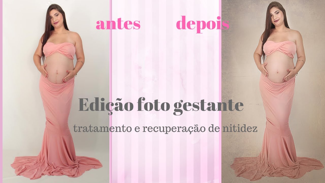 Análise de imagem - Como editar fotografia de gestante no photoshop