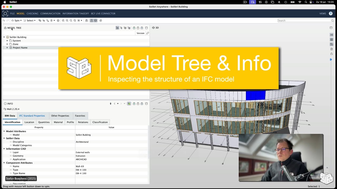 Solibri Anywhere 02 Model Tree and Info