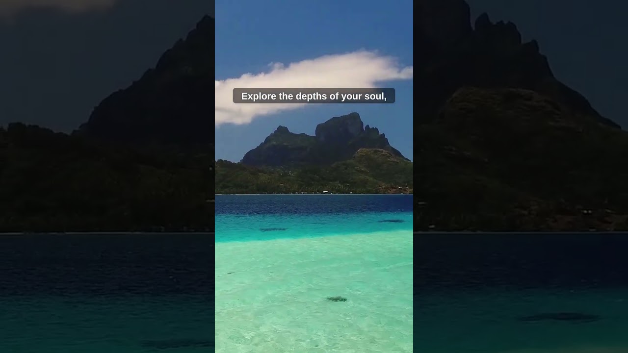 Beneath the Waves Mount Otemanu Bora Bora