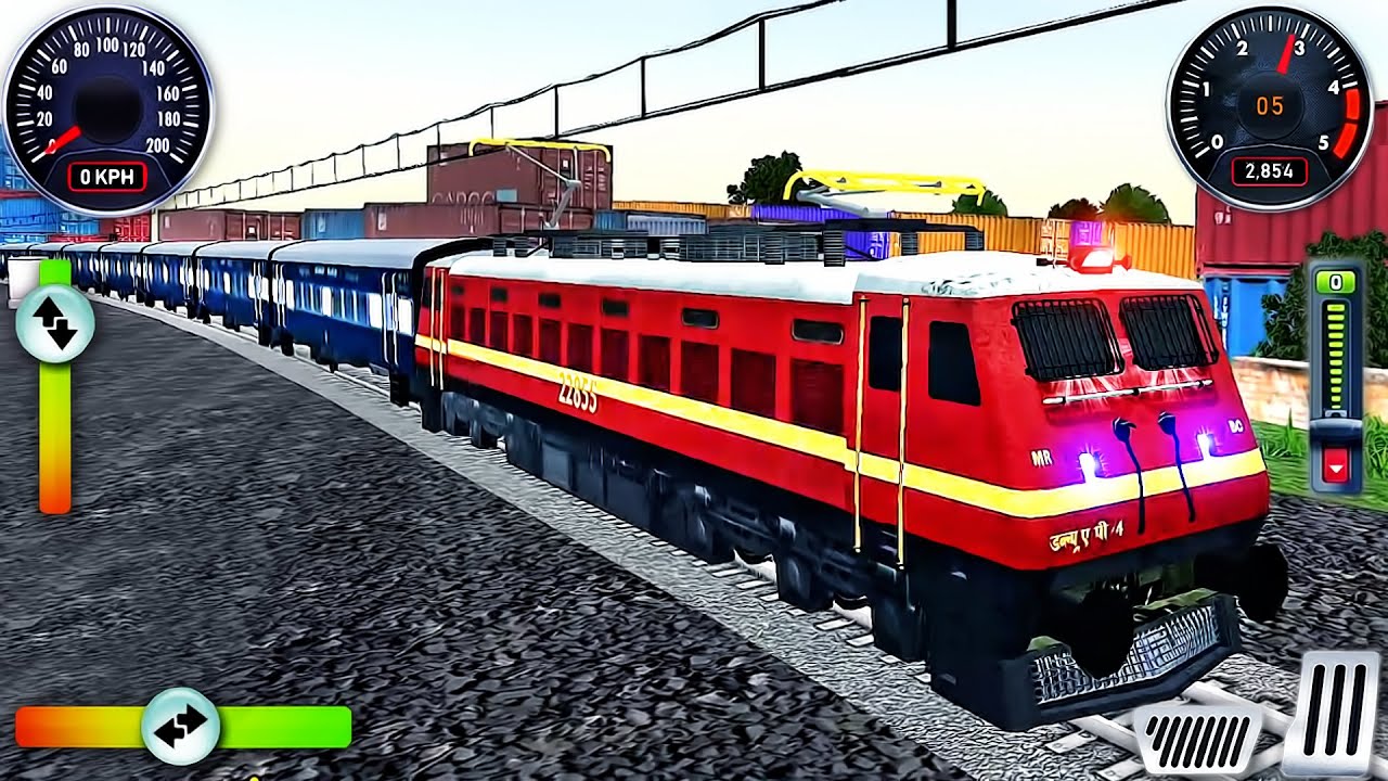 Indian Train Simulator 3D - Passenger Train Route Driving 2024 - Android GamePlay