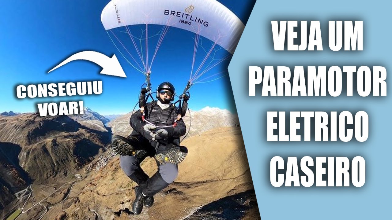VOANDO COM UM PARAMOTOR ELETRICO CASEIRO NO LITORAL!