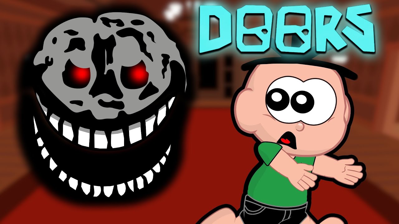 Cebolinha e Casc&atilde;o contra Rush Doors e as Novas Portas Secretas (Roblox)