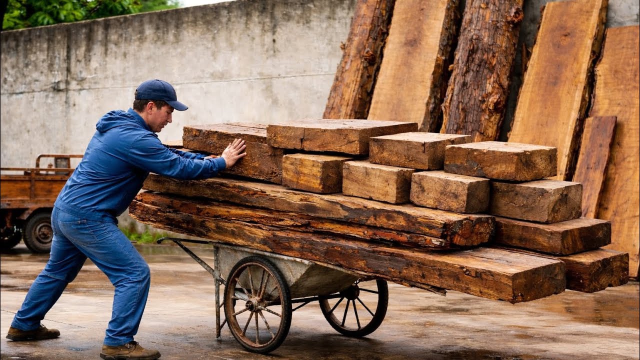 Let's explore: A Masterpiece of Art Created From Forgotten, Discarded Pieces of Wood !!!