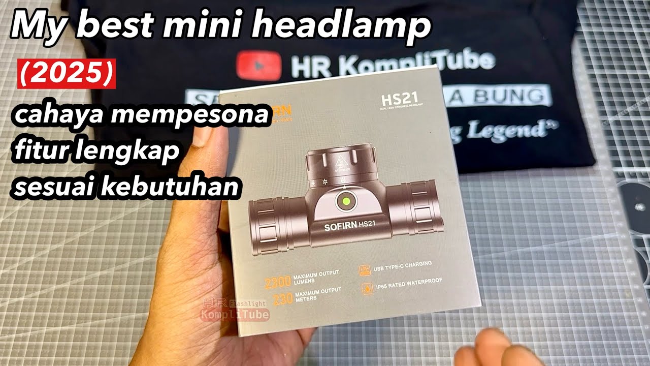 Senter kepala kecil super terang Sofirn HS21 banyak mode vs HS20 juga lo
