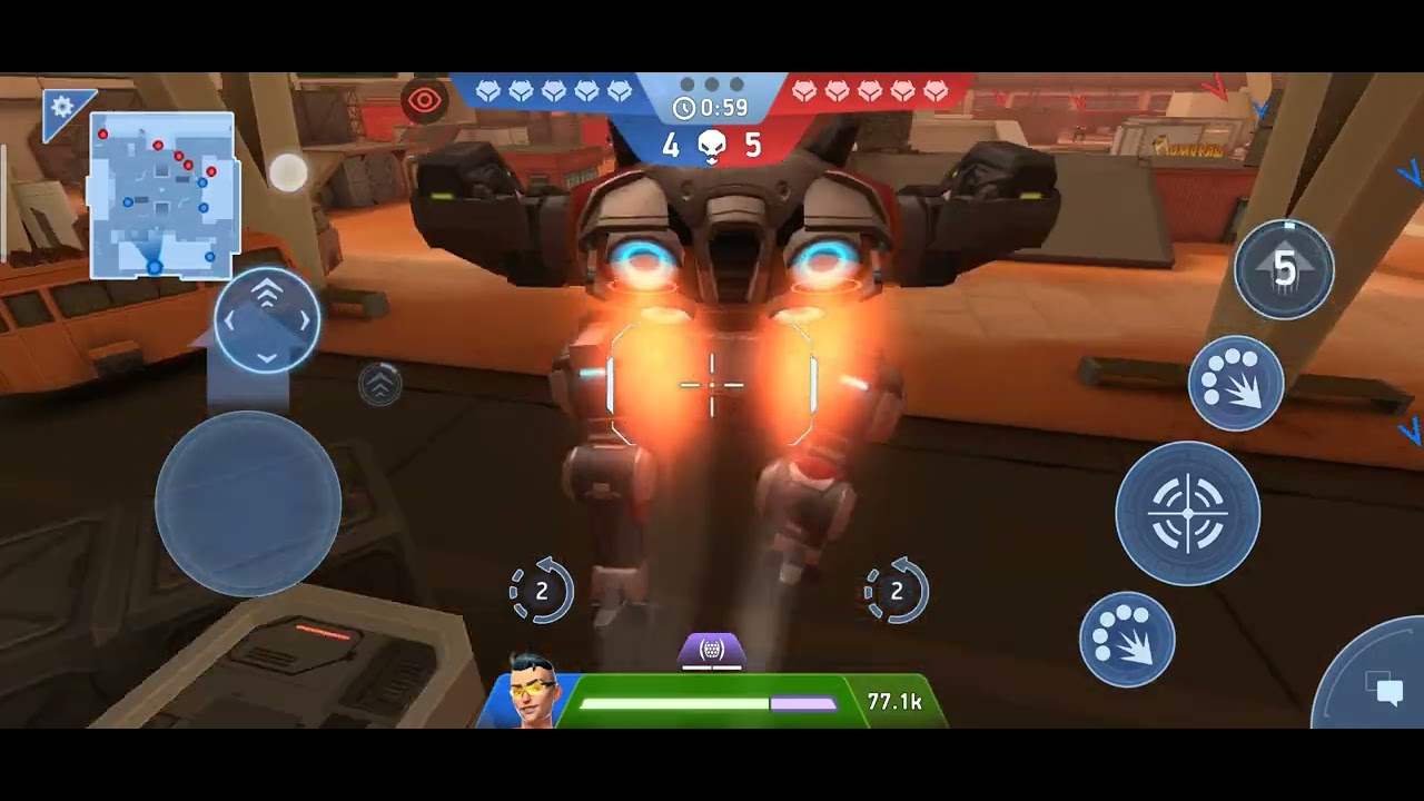 Playing mech arena