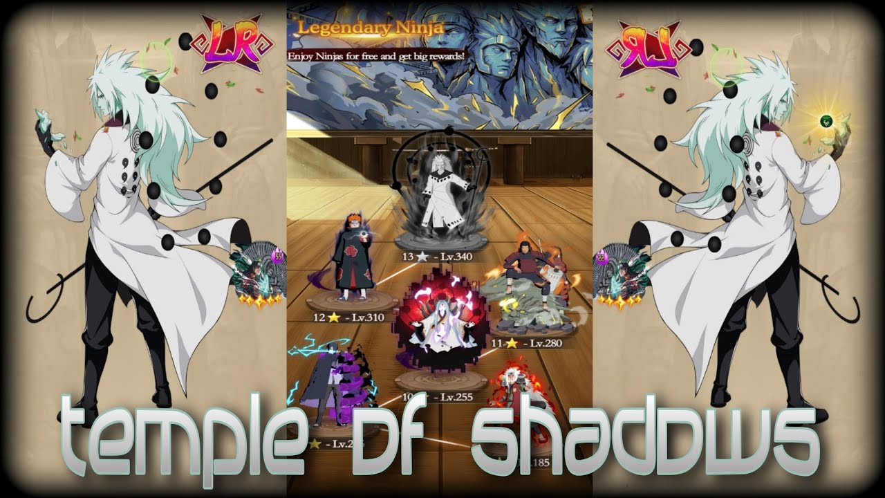 Temple Of Shadows Legendary Ninja LR (01/31/26) Lvl 255 & Lvl 280 Shinobi Stars - android/iOS