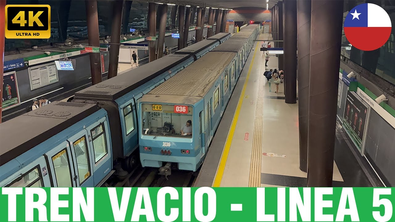 Metro De Santiago | Inyección Tren Vacio Línea 5 - NS-74 P3036
