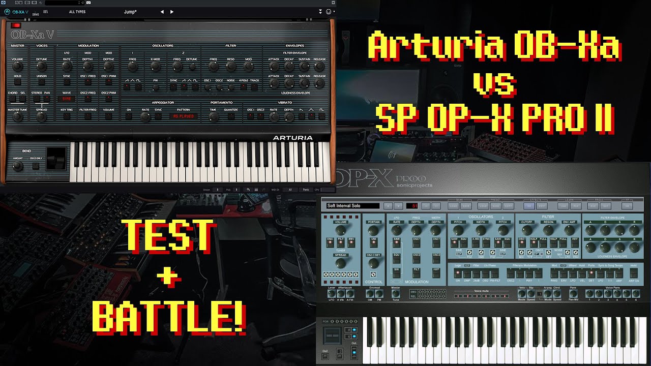 Arturia OB-Xa против Sonic Projects OP-X Pro II - ТЕСТ + БИТВА!