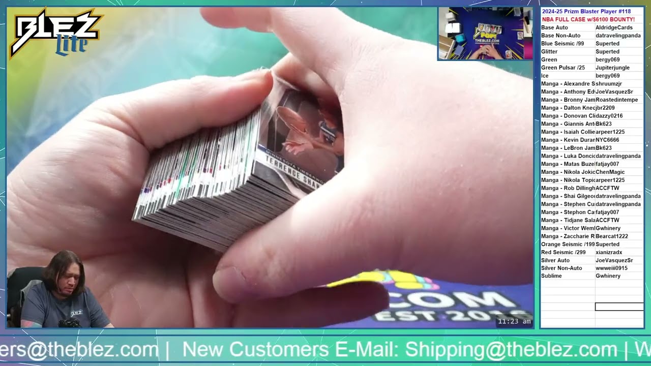 2024-25 Panini Prizm Blaster NBA 20 Box Case Break #118 Pick Your Player