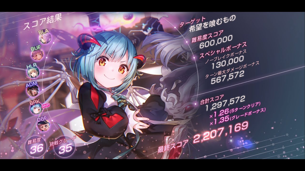 [ヘブバン] Heaven Burns Red - Score Attack #78 36 35 ft. Unison Bungo 5T clear