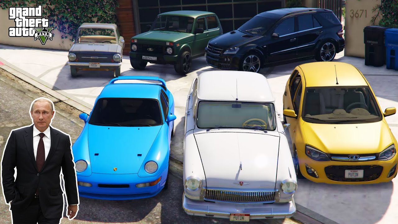 GTA 5 - Stealing VLADIMIR PUTIN Luxury Cars with Franklin! | (Real Life Cars) #39