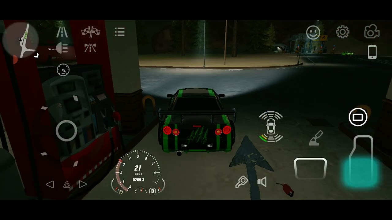 My last drive in my KAWASAKI NINJA GTRH2R #car parking multiplayer#