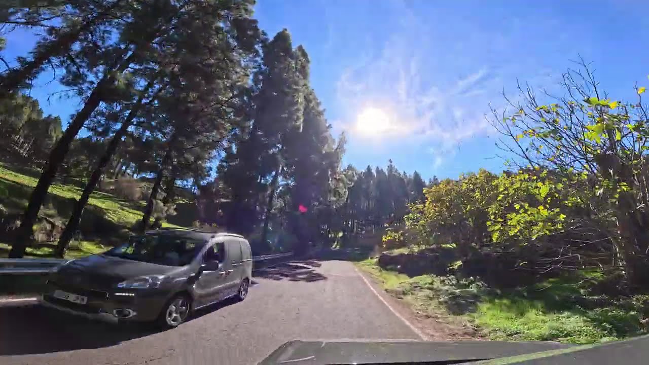 Ruta Turística en Coche por Gran Canaria 🚘 | Driving Tour 4k paisaje de montañas