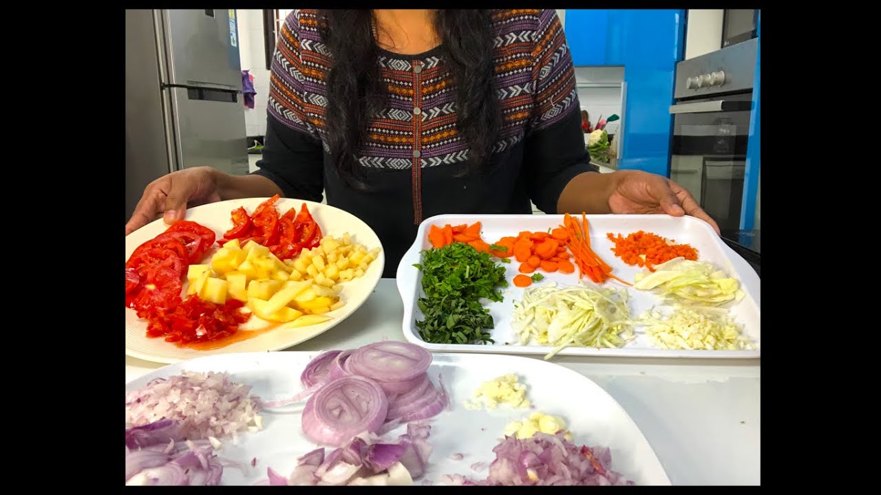 How I  chop vegetables like a pro | chopping sounds |  DKLOG |