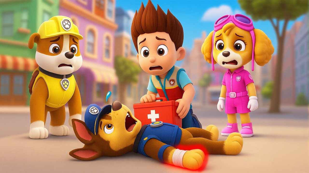 👉 CHASE ayuda - Chase se lastimó la pierna y todos asustan | Paw Patrol Español | Rainbow 3