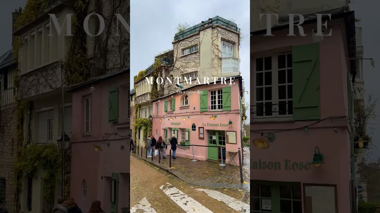 Paris Montmartre Rainy Day #paris #montmartre #parisbucketlist