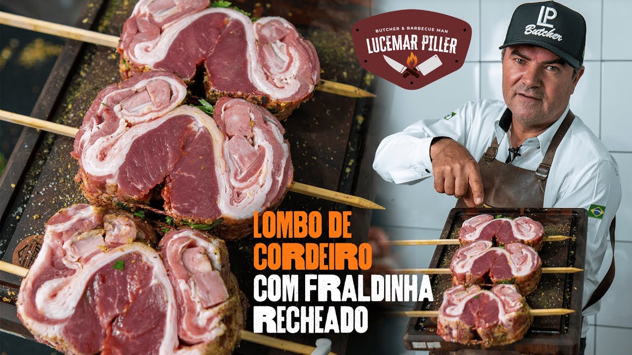 Lombo de cordeiro com fraldinha recheado -  LUCEMAR PILLER