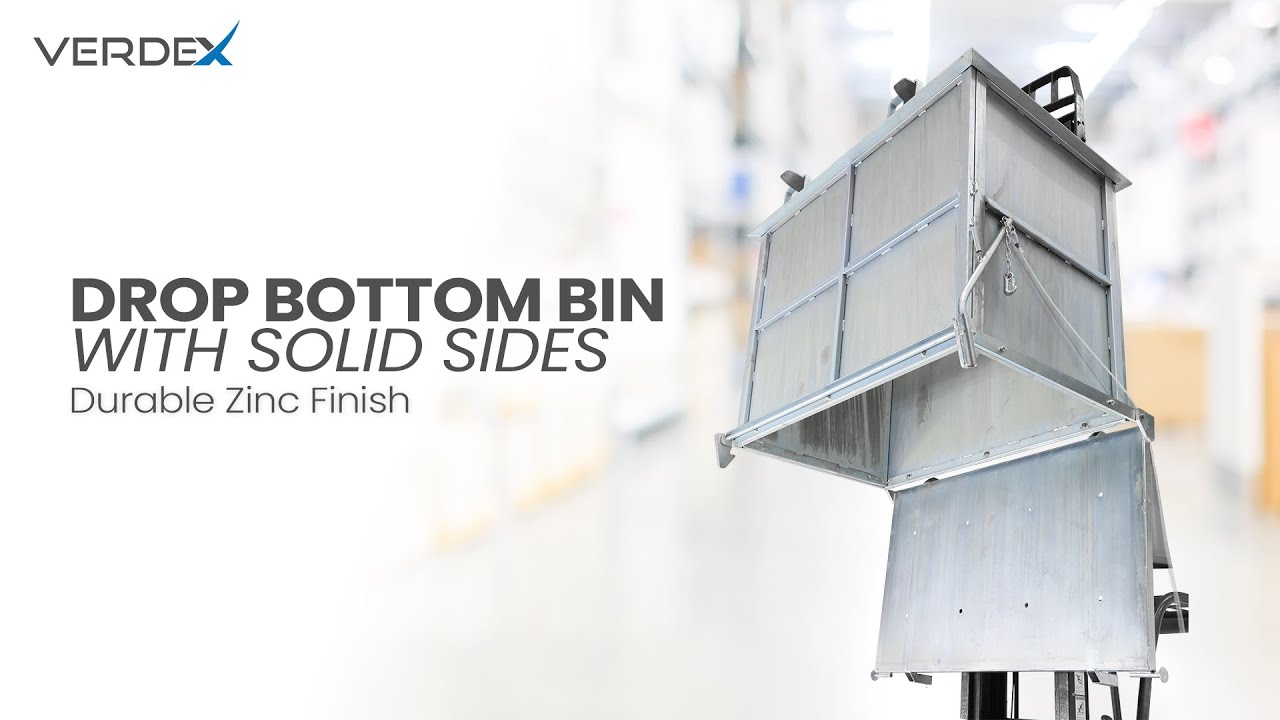 Drop Bottom Bin (solid sides) by Verdex