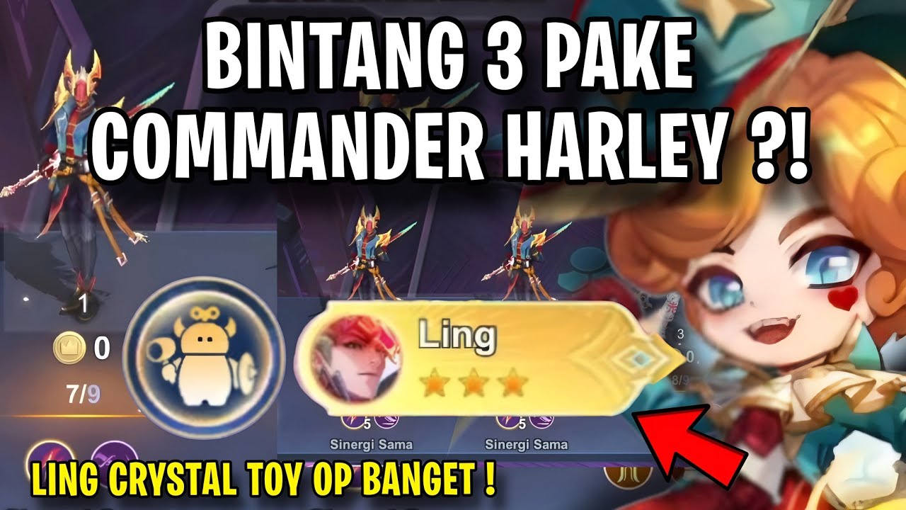 CARA MAIN COMMANDER HARLEY TERBARU ?! MAGIC CHESS GOGO UPDATE TERBARU 2026 ! HERO LEGEND BINTANG 3