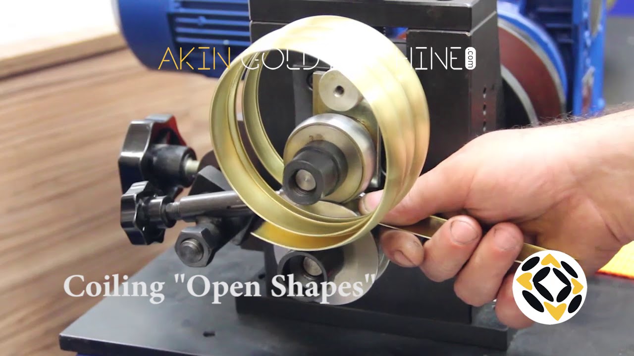 Coiling Open Shapes @akingoldmachine