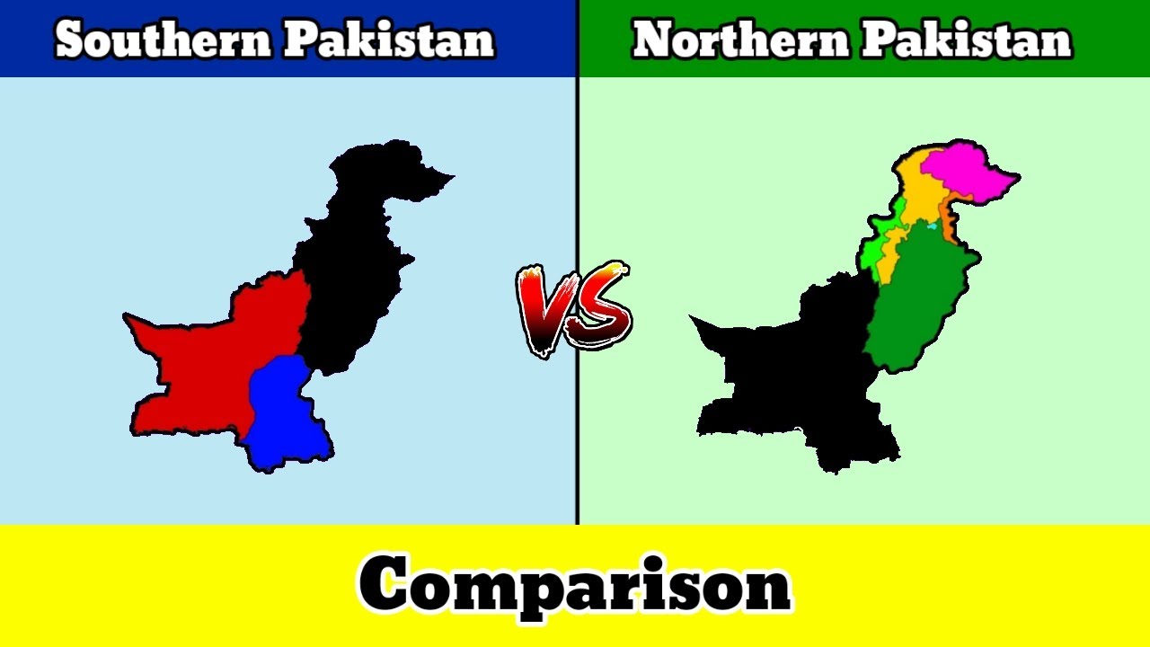 Let's Compare South Pakistan VS North Pakistan | Country Comparison | Data Duck