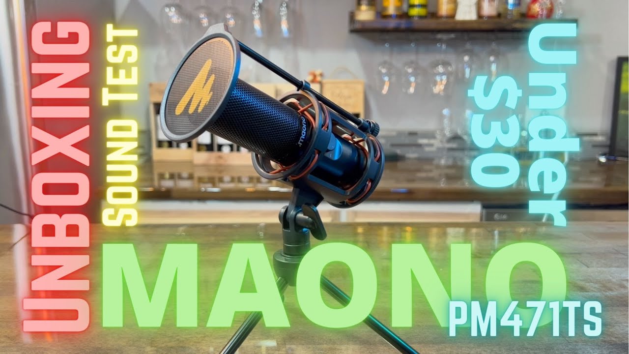 Maono Microphone Condenser PM471 Quick Unboxing & Review