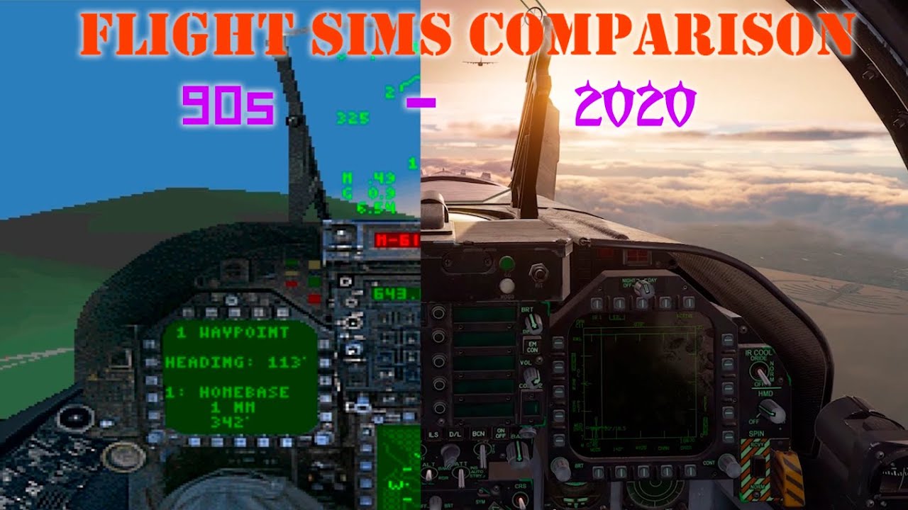 Flight Sims comparison (90-2020)