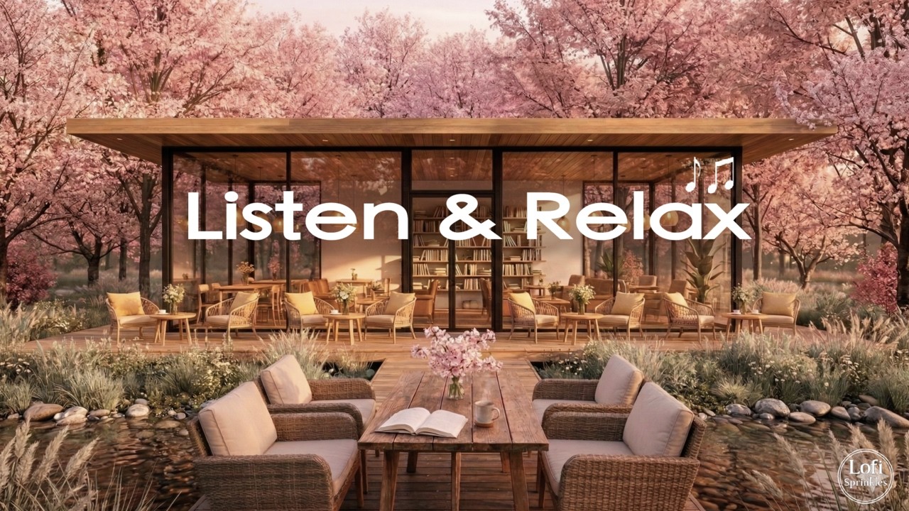 [playlist] 🌸 Lo-Fi Piano Café Music | Music for Study, Working.