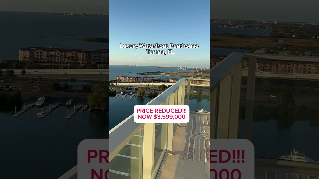 LIVE THE DREAM! Luxury Waterfront Penthouse | Marina Pointe Tampa  #condoforsaleintampa