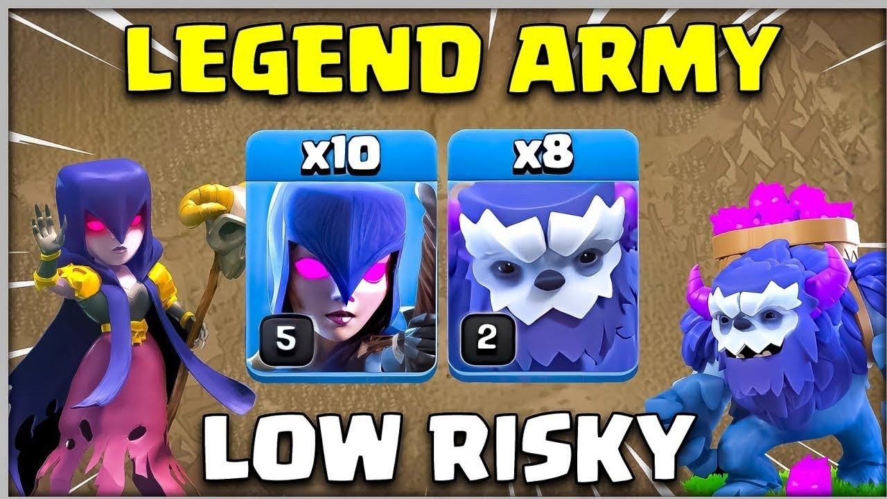 10 x YETI + 10 WITCH = LEGEND ARMY!! TH13 Attack Strategy COC