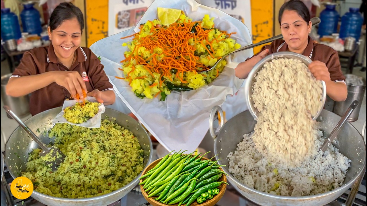 Viral Didi Ka Maharashtrian Poha Recipe In Pune l Pune Street Food