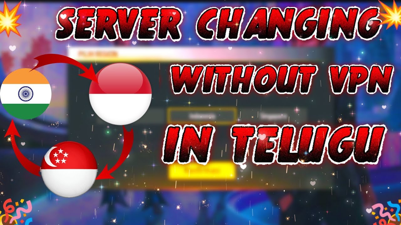 how to change free fire server without VPN in Telugu #ndg #freefire #live #serverchangeinfreefire