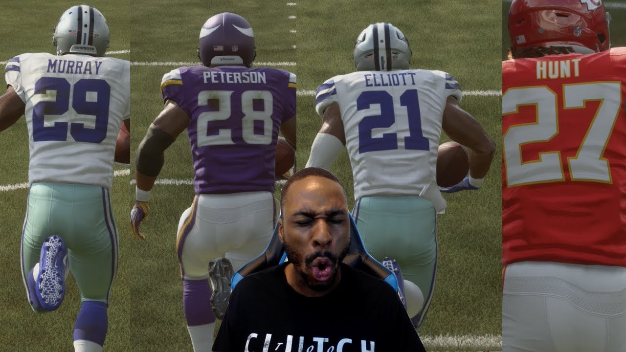 Who Can Score a 99yd TD First Between the Last 4 Rushing Leaders? Hunt, Elliott, Peterson or Murray?