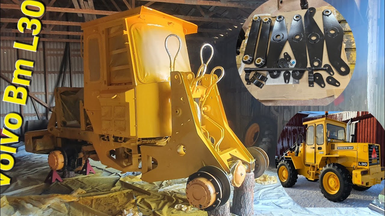 Volvo Bm L30 Restoration New Paint Job and  Bushings.