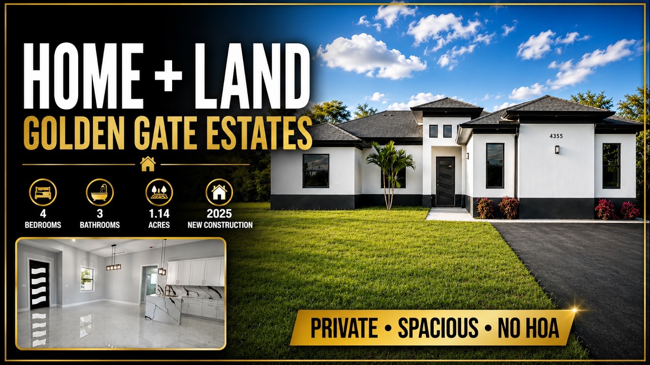 Golden Gate Estates New Construction Home with 1.14 Acres in Naples FL