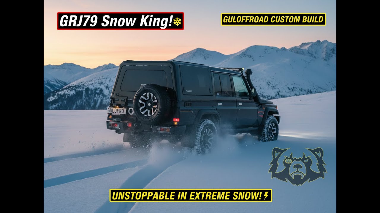 Toyota Land Cruiser GRJ79 Pick Up Doble Cabina preparado por Guloffroad para la Nieve