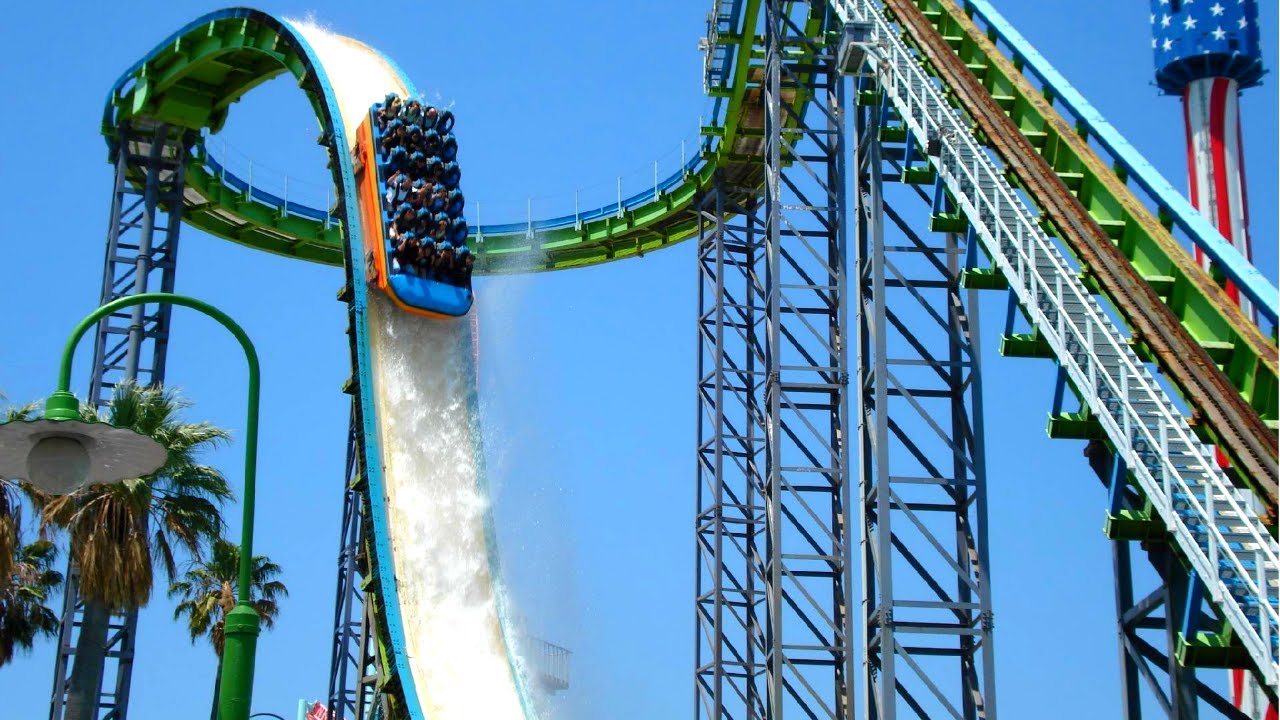 Perilous Plunge Classic Footage - Knotts Berry Farm - 2006 & 2008
