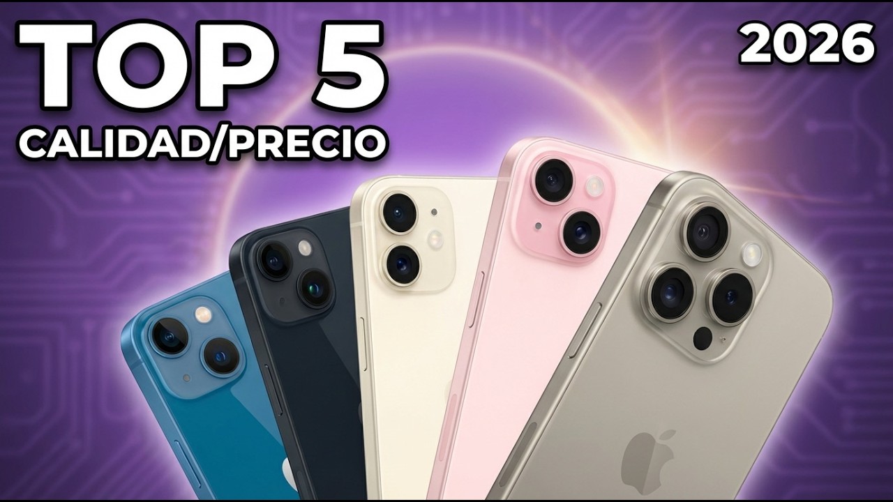 Top5 MEJORES iPhone calidad/precio 2026