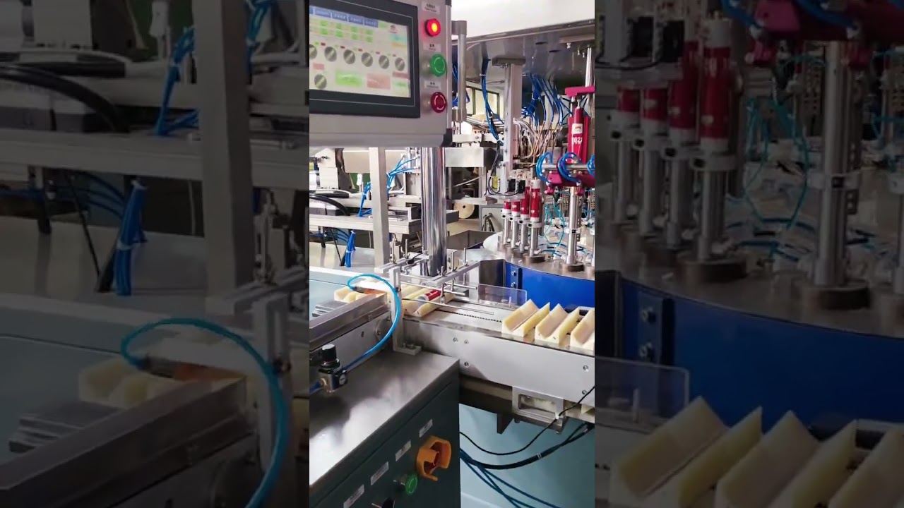 Automatic production machine for toothpaste tubes and hoses