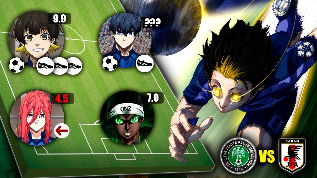 RANKING DE CADA JUGADOR EN EL PARTIDO JAPÓN VS NIGERIA, MUNDIAL SUB-20/ Blue lock