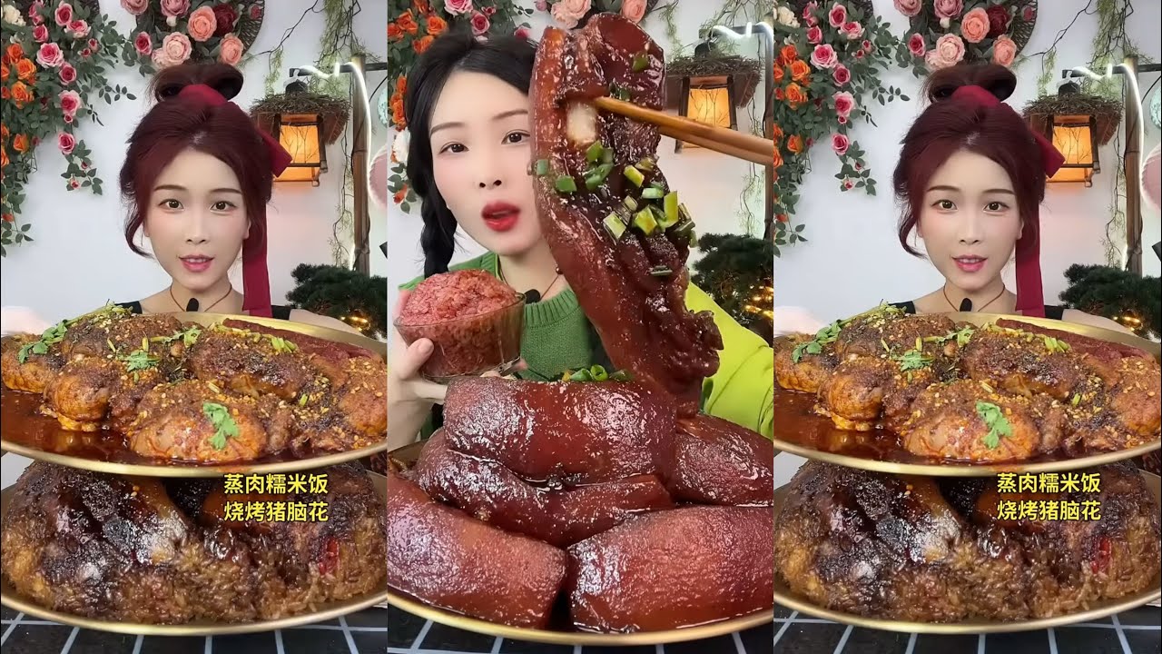 【ASMR】【MUKBANG】SPICY BRAISED PORK BELLY | EATING SHOW |CHINESE MUKBANG |食べ |吃播 LOVE ASMR•JENNIE #咀嚼音