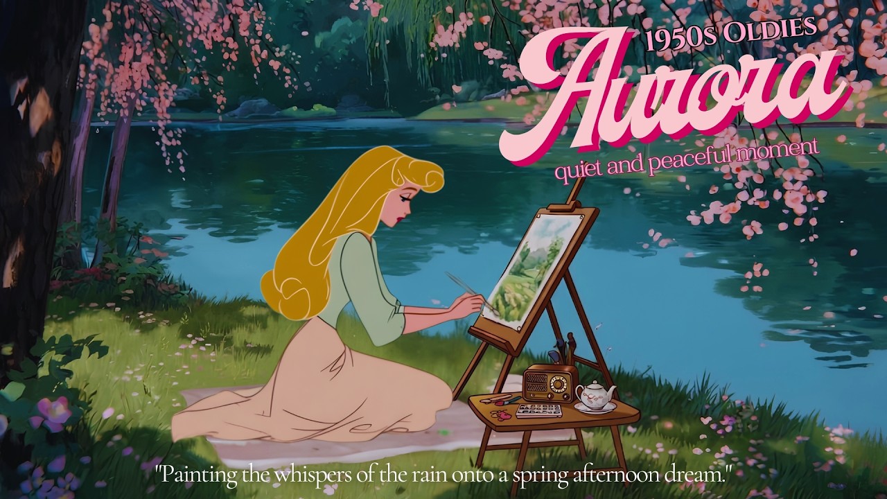 Playlist | Vintage Disney Oldies Music 🌸 Aurora&rsquo;s Art Sanctuary | Relax, Calm, Destress