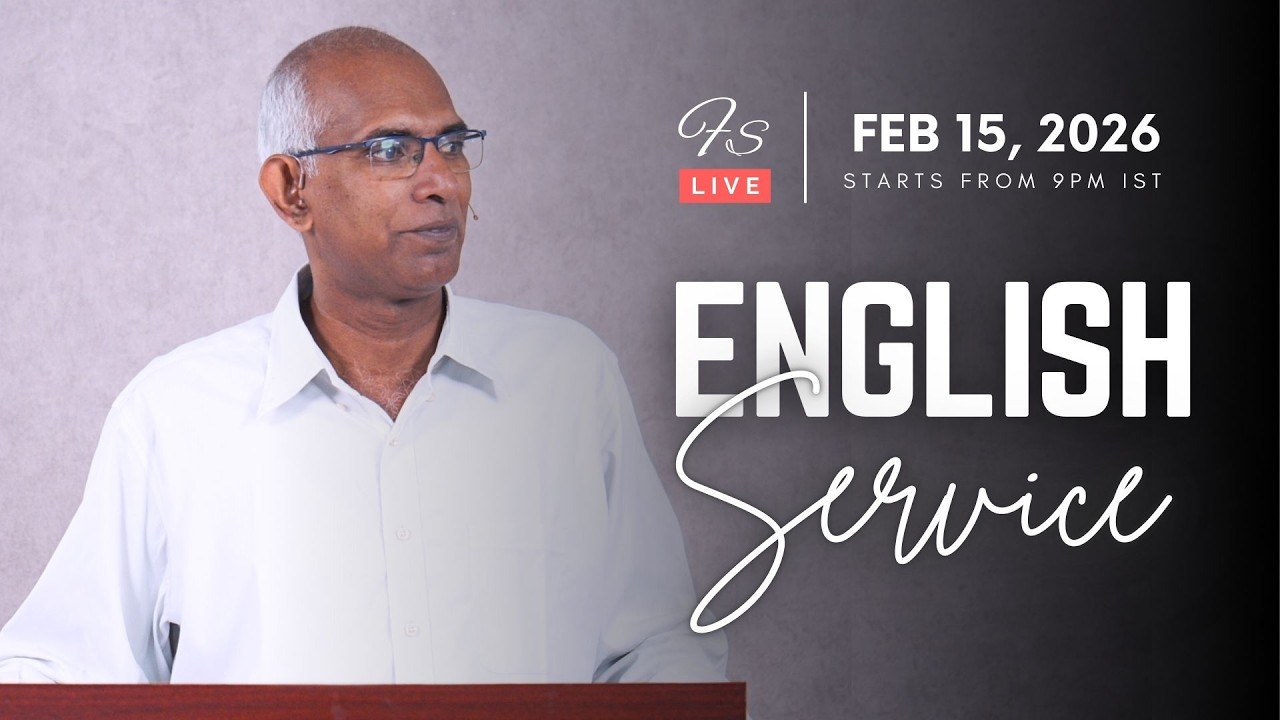 Join us LIVE for our English Worship Service | Starts from 9:00pm IST