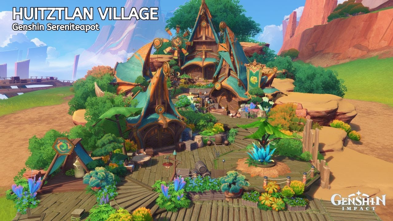 Huitztlan Village [Genshin Serenitea Pot]
